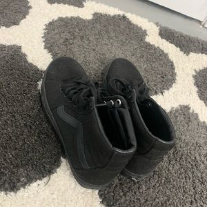 Black high top vans